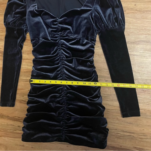 Finders Women’s Rouched Dress Balloon Sleeve Mini Dress - Picture 5 of 10